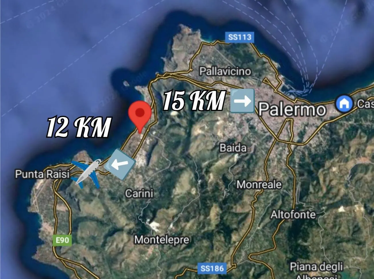 Dom wakacyjny Casa Vacanze Ciachea Home - Villa Accogliente Con Bbq, Giardino E Parcheggio , A Due Passi Da Palermo & Aereoporto Carini